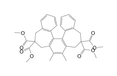 Tetramethyl 4,5-Dimethyl-1,2,3,6,7,8-hexahydrobenzo[a]benzo[3',4']cyclohepta[5,6]benzo[c]cycloheptene-2,2,7,7-tetracarboxylate
