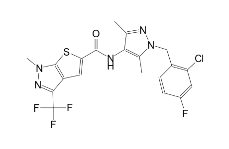 1H-thieno[2,3-c]pyrazole-5-carboxamide, N-[1-[(2-chloro-4-fluorophenyl)methyl]-3,5-dimethyl-1H-pyrazol-4-yl]-1-methyl-3-(trifluoromethyl)-