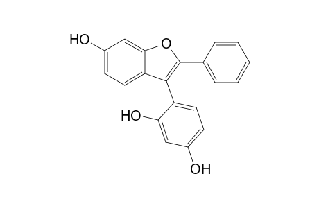 4-(6-hydroxy-2-phenyl-1-benzofuran-3-yl)benzene-1,3-diol