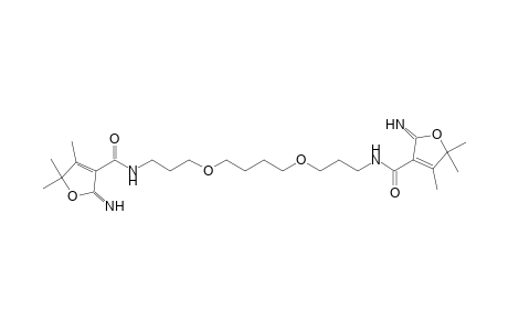 N,N'-Bis-(propyloxy)butan-1',3'-bis-(2,5-dihydro-2-imino-4,5,5-trimethylfuran-3-carboxamide)