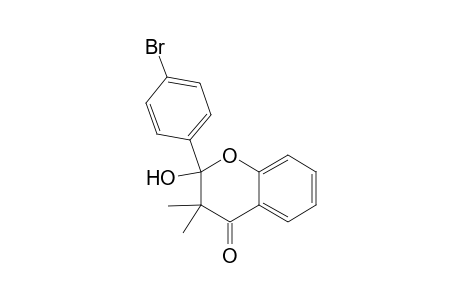 2-(4-bromophenyl)-2-hydroxy-3,3-dimethylchroman-4-one