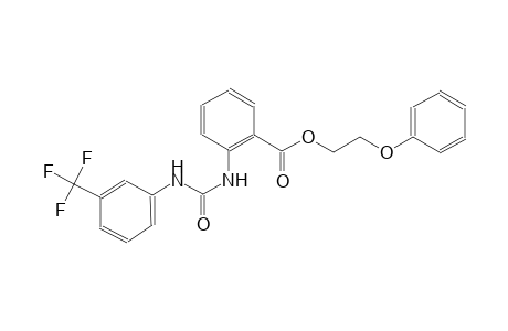 benzoic acid, 2-[[[[3-(trifluoromethyl)phenyl]amino]carbonyl]amino]-,2-phenoxyethyl ester