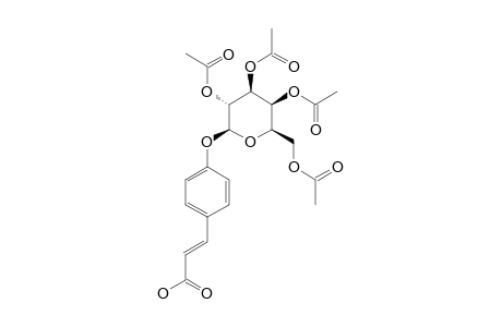 4-(E)-(CARBOXYETHENYL)-PHENYL-2,3,4,6-TETRA-O-ACETYL-BETA-D-GALACTOPYRANOSIDE