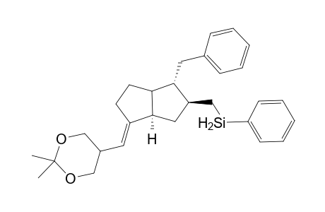 (5E,1R*,2R*,4S*,6R*)-1-[5'-(2',2'-Dimethyl-1',3'-dioxanyl)methylene]-5-[phenyl(methyl)]-4-[(phenylsilyl)methyl]bicyclo[3.3.0]octane