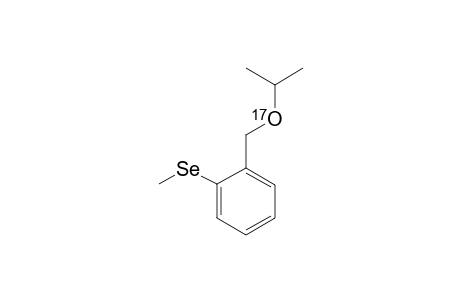 [(17)-O]-LABELED-2-(ISOPROPOXYMETHYL)-PHENYL-METHYL-SELENIDE