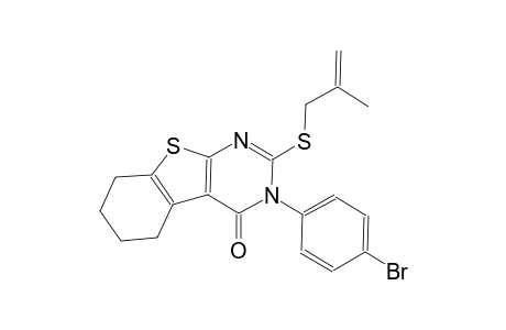 3-(4-bromophenyl)-2-[(2-methyl-2-propenyl)sulfanyl]-5,6,7,8-tetrahydro[1]benzothieno[2,3-d]pyrimidin-4(3H)-one
