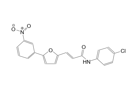 2-propenamide, N-(4-chlorophenyl)-3-[5-(3-nitrophenyl)-2-furanyl]-, (2E)-