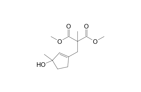 3-(2,2-Dimethoxycarbonyl-2-methylethyl)-1-methylcyclopent-2-enol