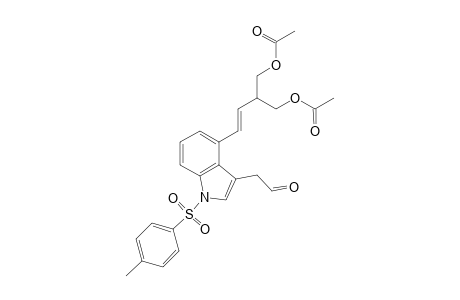 4-[3,3-Di(acetoxymethyl)prop-2-enyl]-3-(formylmethyl)-N-tosyindole