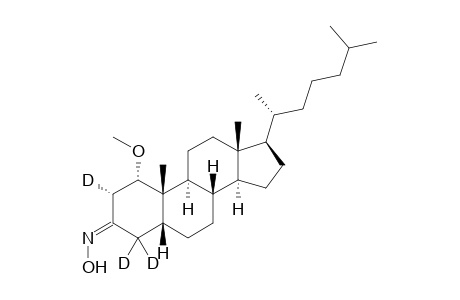 (1S,2S,5R,8S,9S,10S,13R,14S,17R)-2,4,4-trideuterio-1-methoxy-10,13-dimethyl-17-[(2R)-6-methylheptan-2-yl]-2,5,6,7,8,9,11,12,14,15,16,17-dodecahydro-1H-cyclopenta[a]phenanthren-3-one oxime