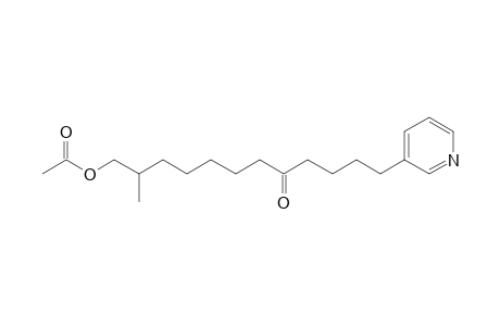 (2-methyl-8-oxidanylidene-12-pyridin-3-yl-dodecyl) ethanoate