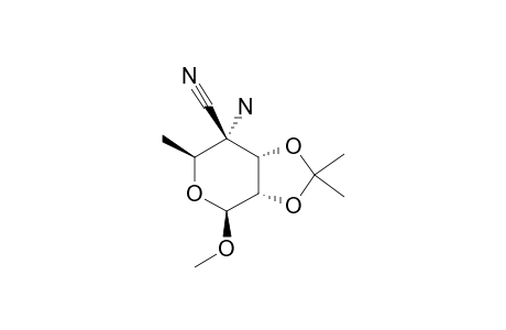 METHYL-4-AMINO-4-CYANO-4,6-DIDEOXY-2,3-O-ISOPROPYLIDENE-BETA-D-ALLOPYRANOSIDE