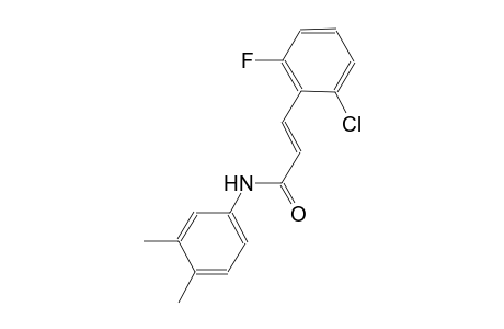 (2E)-3-(2-chloro-6-fluorophenyl)-N-(3,4-dimethylphenyl)-2-propenamide