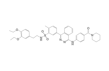 benzenesulfonamide, N-[2-(3,4-diethoxyphenyl)ethyl]-2-methyl-5-[4-[[4-(1-piperidinylcarbonyl)phenyl]amino]-1-phthalazinyl]-