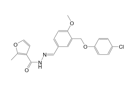 N'-((E)-{3-[(4-chlorophenoxy)methyl]-4-methoxyphenyl}methylidene)-2-methyl-3-furohydrazide
