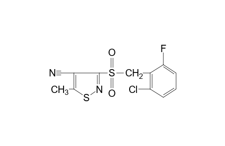 3-[(2-CHLORO-6-FLUOROBENZYL)SULFONYL]-5-METHYL-4-ISOTHIAZOLECARBONITRILE