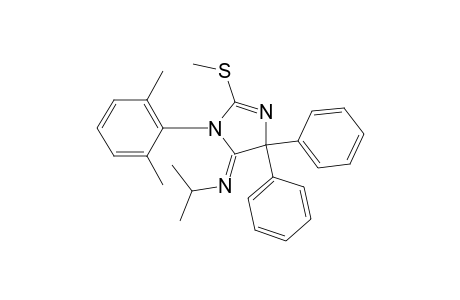 1-(2,6-dimethylphenyl)-4,4-diphenyl-2-(methylthio)-5-(isopropylimino)-2-imidazoline