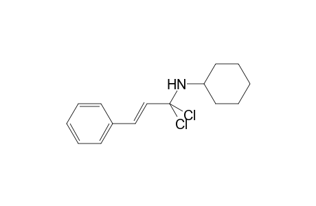 Cyclohexyl-(1,1-dichloro-3-phenyl-allyl)-amine