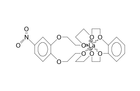 4'-Nitro-dibenzo-24-crown-8/lanthanum trication complex
