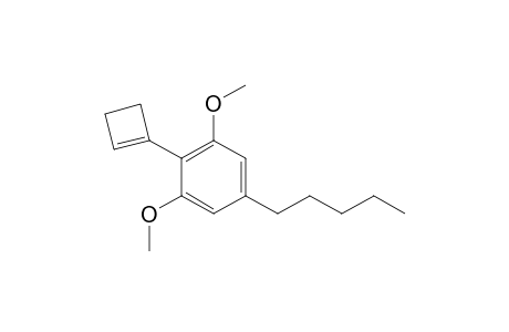 2-(Cyclobut-1-en-1-yl)-1,3-dimethoxy-5-pentylbenzene