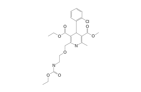 3-ETHYL-5-METHYL-4-(2-CHLOROPHENYL)-2-[[2-(ETHOXY-CARBONYLAMINO)-ETHOXY]-METHYL]-1,4-DIHYDROPYRIDINE-3,5-DICARBOXYLATE