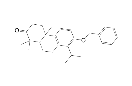 2(1H)-Phenanthrenone, 3,4,4a,9,10,10a-hexahydro-1,1,4a-trimethyl-8-(1-methylethyl)-7-(phenylmethoxy)-, (4as-trans)-
