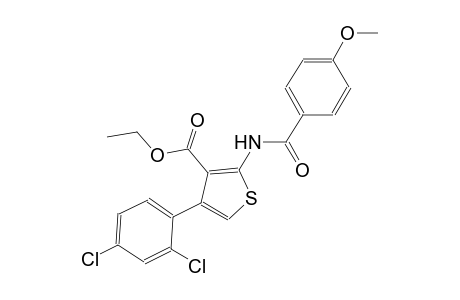 ethyl 4-(2,4-dichlorophenyl)-2-[(4-methoxybenzoyl)amino]-3-thiophenecarboxylate