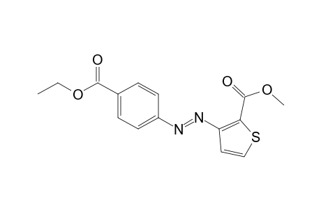 Methyl 3-{(E)-[4-(ethoxycarbonyl)phenyl]diazenyl}thiophene-2-carboxylate