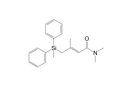 (E)-3,N,N-Trimethyl-4-[(methyldiphenyl)silyl]-2-butenamide
