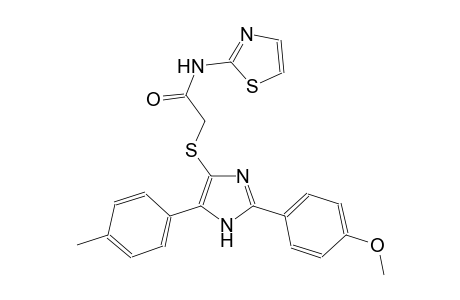 acetamide, 2-[[2-(4-methoxyphenyl)-5-(4-methylphenyl)-1H-imidazol-4-yl]thio]-N-(2-thiazolyl)-