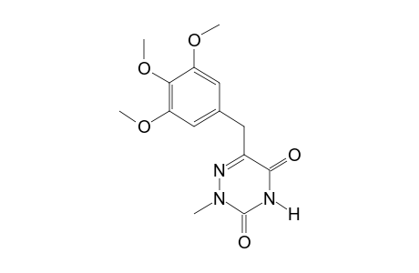 2-METHYL-6-(3,4,5-TRIMETHOXYBENZYL)-as-TRIAZINE-3,5(2H,4H)-DIONE