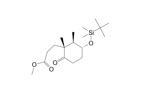 (1R,2R,3R)-(-)-3-[3-(tert-Butyldimethylsiloxy)-1,2-dimethyl-6-oxocyclohexyl]propionic acid methyl ester