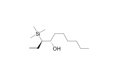 1-Decen-4-ol, 3-(trimethylsilyl)-, (R*,S*)-
