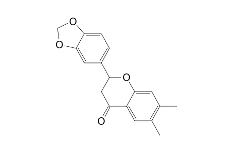 6,7-Dimethyl-3',4'-methylenedioxyflavanone