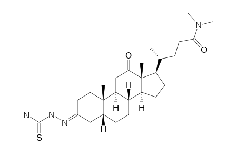 N,N-DIMETHYL-3-THIOSEMICARBAZONE-12-OXO-7-DEOXY-CHOLIC-AMIDE