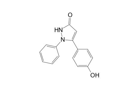 3H-Pyrazol-3-one, 1,2-dihydro-5-(4-hydroxyphenyl)-1-phenyl-