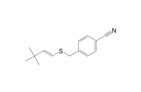 4-[[(E)-3,3-dimethylbut-1-enyl]sulfanylmethyl]benzenecarbonitrile