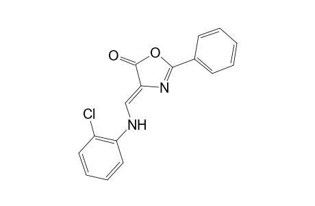 (4Z)-4-[(2-Chloroanilino)methylene]-2-phenyl-1,3-oxazol-5(4H)-one
