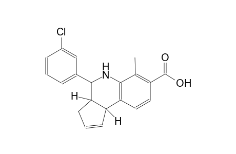 3H-cyclopenta[c]quinoline-7-carboxylic acid, 4-(3-chlorophenyl)-3a,4,5,9b-tetrahydro-6-methyl-, (3aS,4R,9bR)-