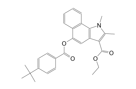 ethyl 5-[(4-tert-butylbenzoyl)oxy]-1,2-dimethyl-1H-benzo[g]indole-3-carboxylate