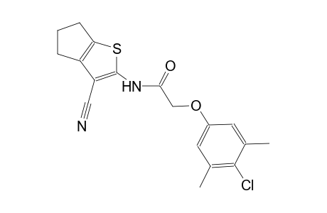 acetamide, 2-(4-chloro-3,5-dimethylphenoxy)-N-(3-cyano-5,6-dihydro-4H-cyclopenta[b]thien-2-yl)-