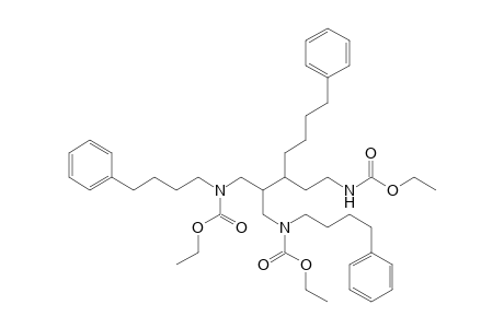 Diethyl N,N'-[2-(4'-phenylbutyl-N'"-ethoxycarbonyl-3'-aminopropyl)propane-1,3-diyl]-bis[N-(4"-phenylbutyl)]carbamate