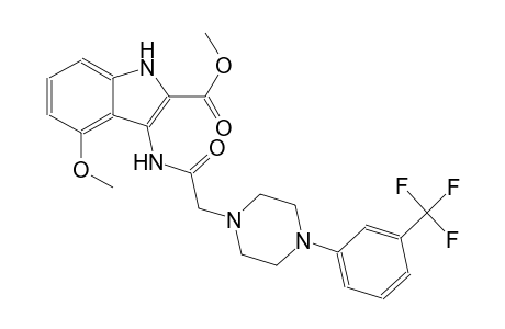 methyl 4-methoxy-3-[({4-[3-(trifluoromethyl)phenyl]-1-piperazinyl}acetyl)amino]-1H-indole-2-carboxylate