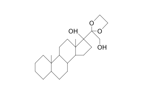 17a,21-Dihydroxy-5a-pregnan-20-one ethylene ketal