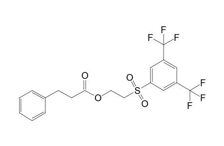 3-Phenylpropanoic acid 2-[3,5-bis(trifluoromethyl)phenyl]sulfonylethyl ester