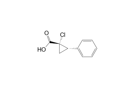 Cyclopropanecarboxylic acid, 1-chloro-2-phenyl-, trans-