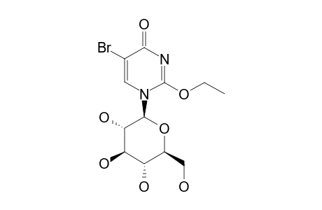 1-D-GLUCOPYRANOSYL-5-BrOMO-2-ETHOXY-PYRIMIDIN-4-(1H)-ONE