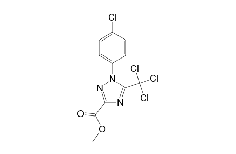 1H-1,2,4-Triazole-3-carboxylic acid, 1-(4-chlorophenyl)-5-(trichloromethyl)-, methyl ester