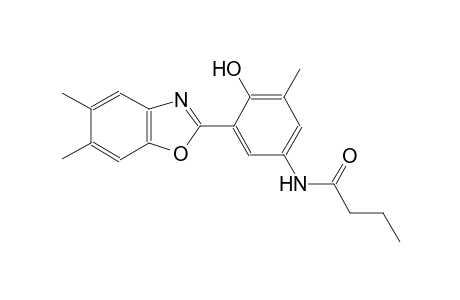 butanamide, N-[3-(5,6-dimethyl-2-benzoxazolyl)-4-hydroxy-5-methylphenyl]-