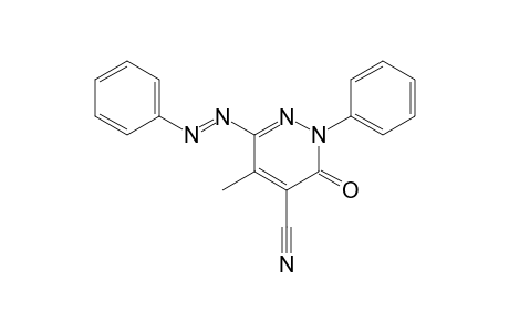 5-Methyl-3-oxo-2-phenyl-6-phenylazo-2,3-dihydropyridazine-4-carbonitrile